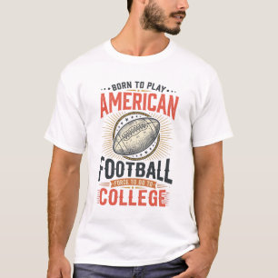 T-shirt Maillot de sport vintage de football américain uni