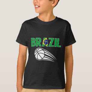 T-shirt Maillot de supporter Brésil Sketll - Sport drapeau