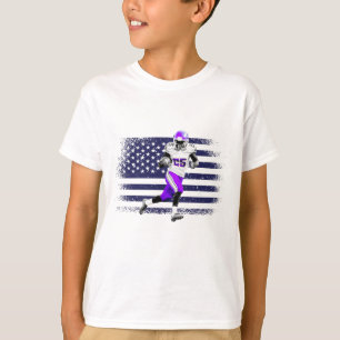 T-shirt Maillot de supporter de football américain drapeau