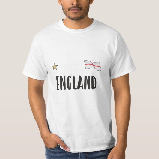 T-shirt Maillot de supporter de football d'Angleterre Drap (Devant)