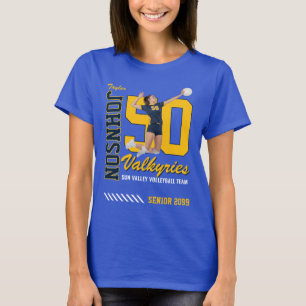 T-shirt Maillot de Volleyball Personnalisé avec Photo et N