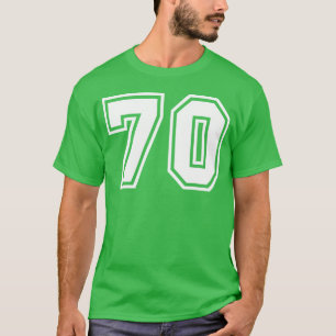 T-shirt Maillot d'équipe Numéro 70 Sports rétro