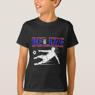 T-shirt Maillot des fans de football du Belize Fièrement B