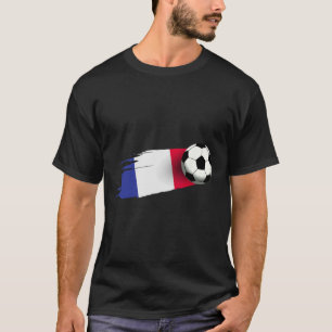 T-shirt Maillot drapeau France Équipe de France de footbal