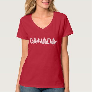 T-shirt Maillot du Canada pour femmes Grande Taille Chemis