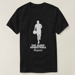 T-shirt Maillot Eat sleep basketball repeat pour joueurs