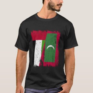 T-shirt Maillot Emirati Maldivien Drapeau Demi UAE Maldive