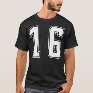 T-shirt Maillot junior numéroté blanc numéro 16 d'équipe