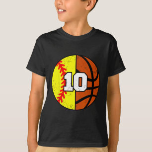 T-shirt Maillot numéro 10 Softll Sketll Drôle 10ème Annive