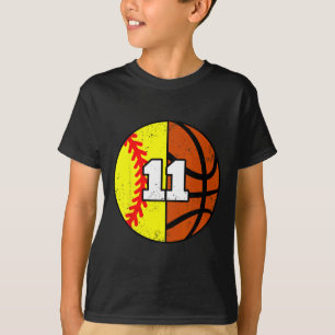 T-shirt Maillot numéro 11 Softll Sketll Anniversaire drôle
