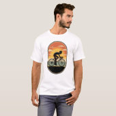 T-shirt Maillot rétro de cyclisme (Devant entier)