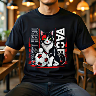 T-shirt Maillot Street Hero Chat de Foot – Amoureux de Foo