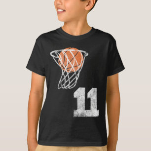 T-shirt Maillot Vintage Sketll Numéro 11 Joueur Numéro