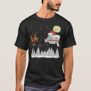 T-shirt Mailman Postal Truck Mail Carrier Xmas Funny anima