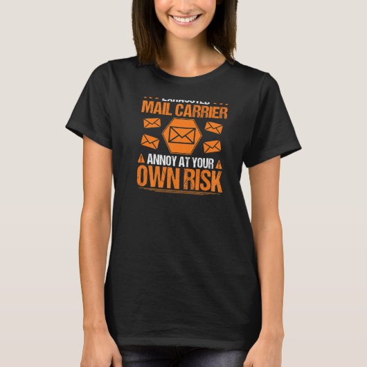 T-shirt Mailman Prown Risk Postman Transporteur de courrie (Devant)