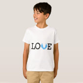 T-shirt M'aimant quelques bébés - bleu-clair (Devant entier)