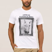 T-shirt M'aimer c'est aimer mon cheval (Devant)