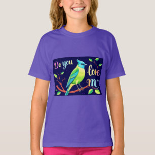 T-shirt M'Aimez-Vous ? Oiseaux assis sur une branche d'arb