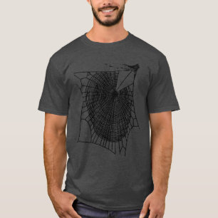 T-shirt Main amusante tirée Éffrayante Halloween Araignées