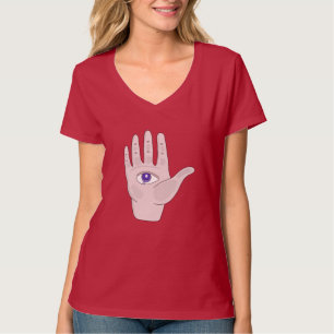 T-shirt Main avec l'oeil