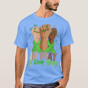 T-shirt Main dans May I Wear Green for Mental Health Aware