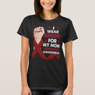 T-shirt Main de boxe Je Porte La Bourgogne Pour Ma Mère HÉ