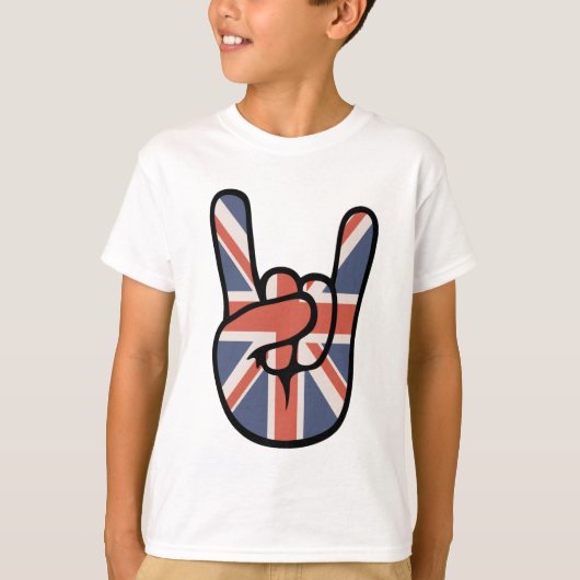 T-shirt Main de Brit Rock (Devant)