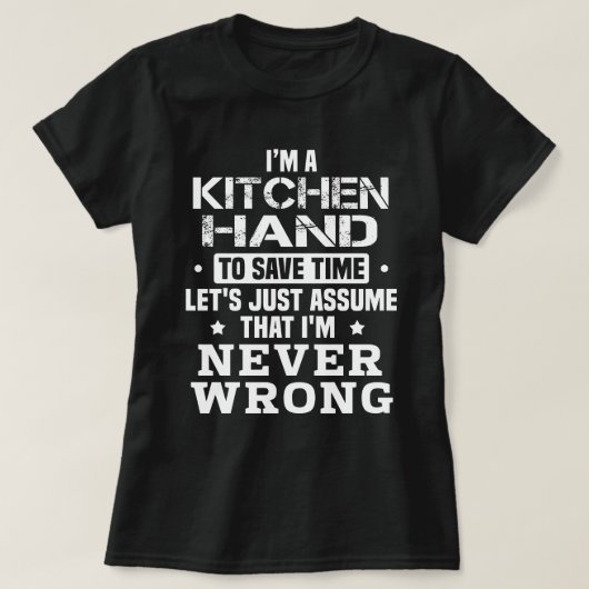 T-shirt Main de cuisine (Design devant)