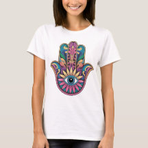 main de Hamsa arc-en-ciel