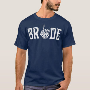 T-shirt Main de squelette de mariée pour couples de mariés