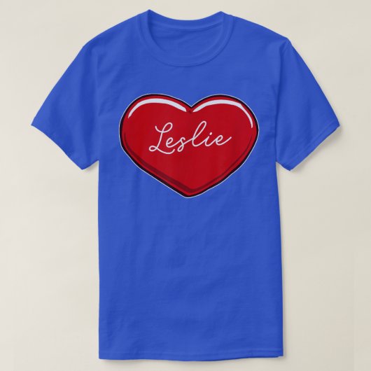 T-shirt Main Drawn Heart Leslie (Design devant)