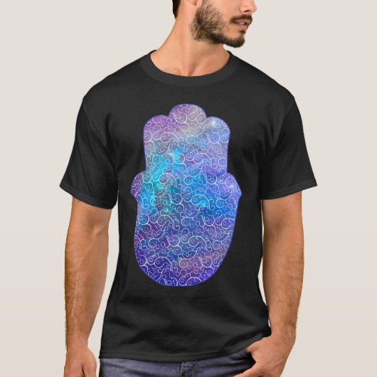 T-shirt Main du hamsa spatial - Ii (Devant)