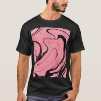 Main en marbre rose noir dessinée