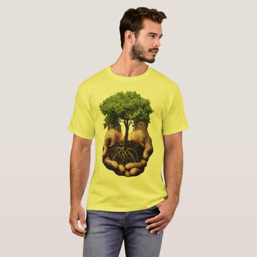 T-shirt main et arbre de vie (Devant entier)