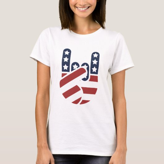 T-shirt Main Etats-Unis de roche (Devant)