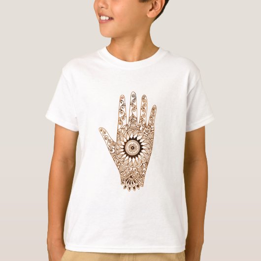 T-shirt Main/Hamsa de henné (Devant)