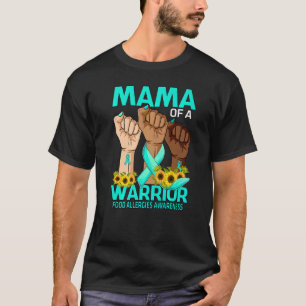 T-shirt Main Mama D'Un Guerrier Allergies Alimentaires Sen