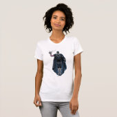 T-shirt Main noire avec crâne 1 (Devant entier)