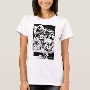 T-shirt Main noire avec le panneau 2 de crâne