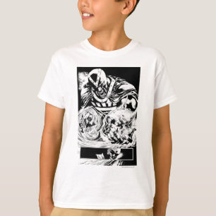T-shirt Main noire avec le panneau 2 de crâne