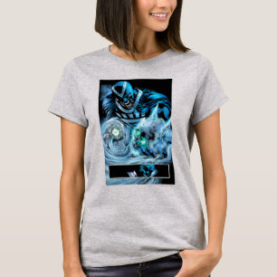 T-shirt Main noire avec le panneau de crâne