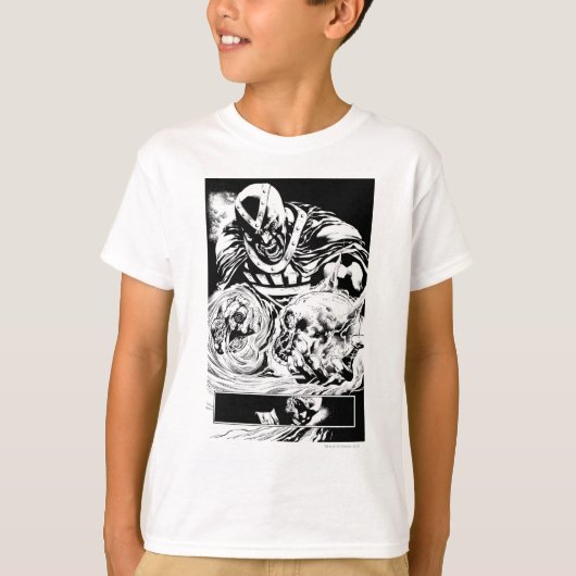 T-shirt Main noire avec panneau crâne 2 (Devant)