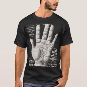 T-shirt Main ouverte, chiromancie