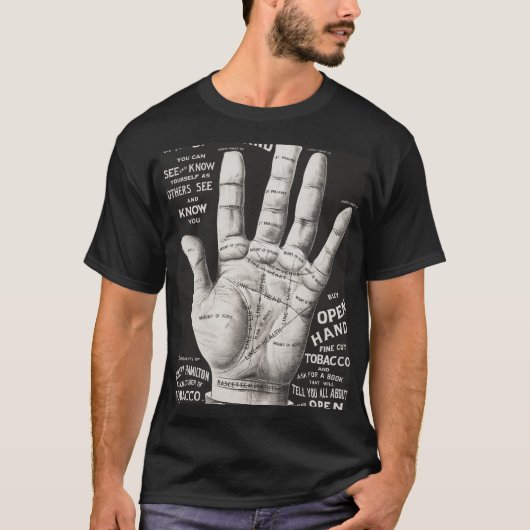T-shirt Main ouverte, chiromancie (Devant)
