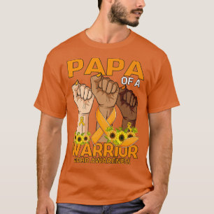 T-shirt Main Papa D'Un Guerrier TDAH Sensibilisation Tourn