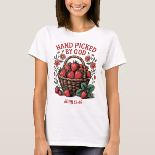 T-shirt Main Pris Par Dieu Chemise   John 15:16 Tee