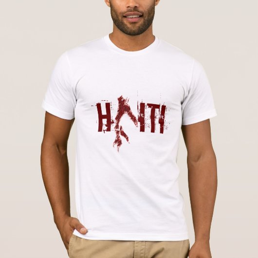 T-shirt main rouge 3ue7, H   ITI (Devant)