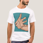 T-shirt Main tendue en perspective (Devant)