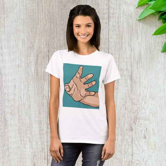 T-shirt Main tendue en perspective