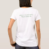 T-shirt Main Whimsical Tirée Vert Martinis & Mariage (Dos)